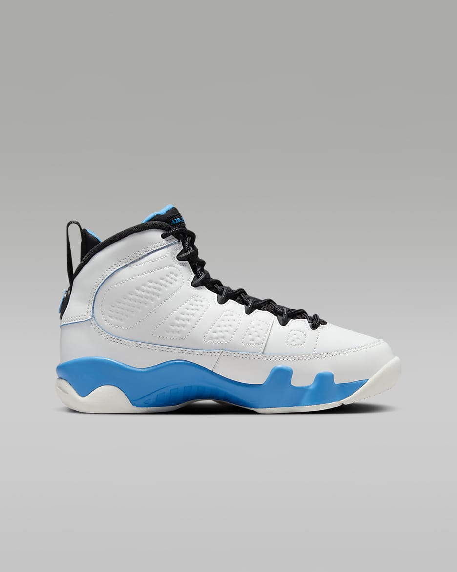 Black and blue jordan 9 sales